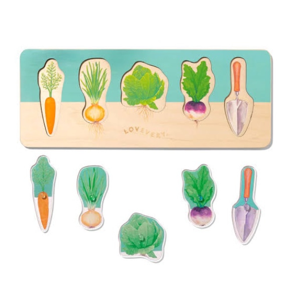 Lovevery Montessori Wooden Garden Puzzle
